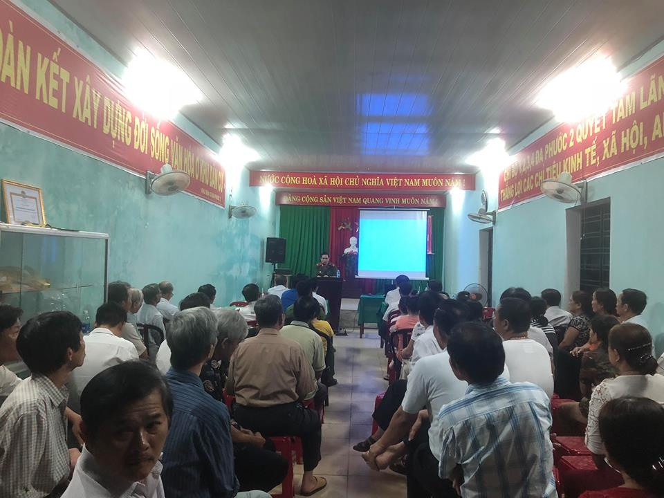 Hòa Khánh Bắc tuyên truyền PCCC và ANTT tại các khu dân cư năm 2018
